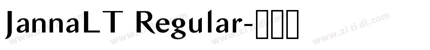 JannaLT Regular字体转换